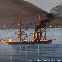 Load image into Gallery viewer, 1850s Antique PAIR OF Paintings of Naples and Vesusivus Erupting
