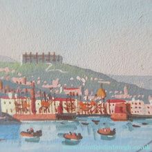 Load image into Gallery viewer, 1850s Antique PAIR OF Paintings of Naples and Vesusivus Erupting
