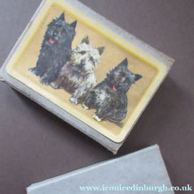 Load image into Gallery viewer, 1930s Art Deco Playing Cards with Terriers on the Back of Each
