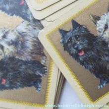 Load image into Gallery viewer, 1930s Art Deco Playing Cards with Terriers on the Back of Each
