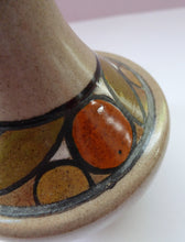 Load image into Gallery viewer, 1970s POOLE POTTERY Vase OLYMPUS with Rare Stylised Seville Oranges Pattern
