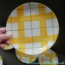 Load image into Gallery viewer, Popular 1950s FOUR Bowls and TWO Side Plates. Attractive Yellow HABITANT Pattern by Meakin
