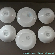 Load image into Gallery viewer, Popular 1950s FOUR Bowls and TWO Side Plates. Attractive Yellow HABITANT Pattern by Meakin

