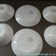 Load image into Gallery viewer, Popular 1950s FOUR Bowls and TWO Side Plates. Attractive Yellow HABITANT Pattern by Meakin
