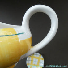 Load image into Gallery viewer, Popular 1950s Gravy Boat Plus Underplate. Attractive Yellow HABITANT Pattern by Meakin
