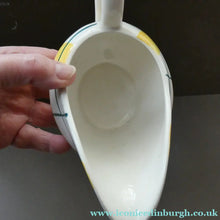 Load image into Gallery viewer, Popular 1950s Gravy Boat Plus Underplate. Attractive Yellow HABITANT Pattern by Meakin
