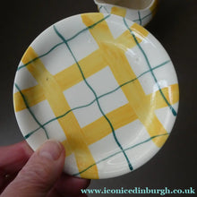 Load image into Gallery viewer, Popular 1950s Milk Jug (&amp; wee underplate) and Open Sugar Bowl. Attractive Yellow HABITANT Pattern by Meakin
