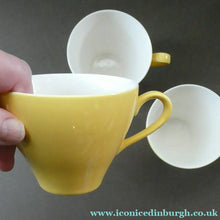 Load image into Gallery viewer, Popular 1950s THREE Trios. Attractive Yellow HABITANT Pattern by Meakin
