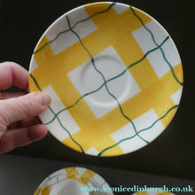 Load image into Gallery viewer, Popular 1950s THREE Trios. Attractive Yellow HABITANT Pattern by Meakin

