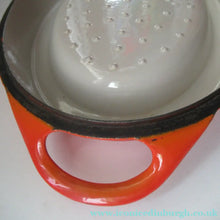 Load image into Gallery viewer, Pre-loved Le Crueset Doufeu Large Lidded Casserole Pot. Volcano Orange
