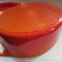 Load image into Gallery viewer, Pre-loved Le Crueset Doufeu Large Lidded Casserole Pot. Volcano Orange
