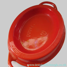 Load image into Gallery viewer, Pre-loved Le Crueset Doufeu Large Lidded Casserole Pot. Volcano Orange
