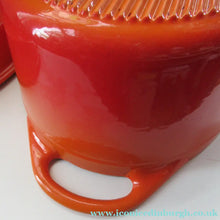 Load image into Gallery viewer, Pre-loved Le Crueset Doufeu Large Lidded Casserole Pot. Volcano Orange
