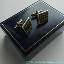 Load image into Gallery viewer, AQUASCUTUM Tartan Cufflinks. In original retail box. UNWORN
