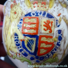 Load image into Gallery viewer, Pretty ELIZABETH II 1953 Porcelain Trio. Coronation Cup, Saucer and Side Plate
