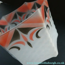 Load image into Gallery viewer, 1930s Art Deco Shade for Beside or Table Lamp - with Geometric Deco Patterns
