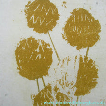 Load image into Gallery viewer, Pretty Vintage FRENCH Colour Etching. Artist's Edition. Titled: Fleurs Jaune. With indistinct pencil signature
