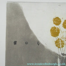 Load image into Gallery viewer, Pretty Vintage FRENCH Colour Etching. Artist's Edition. Titled: Fleurs Jaune. With indistinct pencil signature
