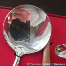 Load image into Gallery viewer, 1960s Norwegian Stainless Steel Cutlery Serving Set with Teak Handles
