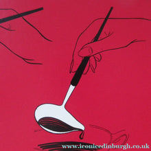 Load image into Gallery viewer, 1960s Norwegian Stainless Steel Cutlery Serving Set with Teak Handles
