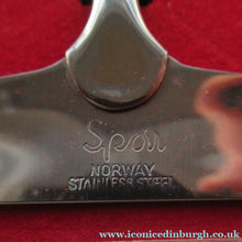 Load image into Gallery viewer, 1960s Norwegian Stainless Steel Cutlery Serving Set with Teak Handles
