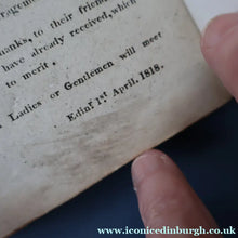 Load image into Gallery viewer, Published 1818. Rare GEORGIAN Scottish Music Book. The Miniature Museum of Scotch Songs. Volume One
