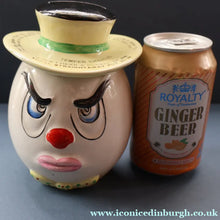 Load image into Gallery viewer, Quirky 1950s Coin Bank SWEAR BOX. Comical man with Two Expressive Faces.
