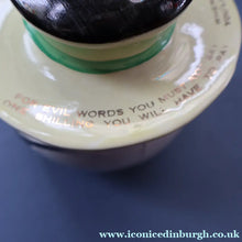 Load image into Gallery viewer, Quirky 1950s Coin Bank SWEAR BOX. Comical man with Two Expressive Faces
