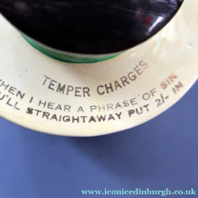 Load image into Gallery viewer, Quirky 1950s Coin Bank SWEAR BOX. Comical man with Two Expressive Faces
