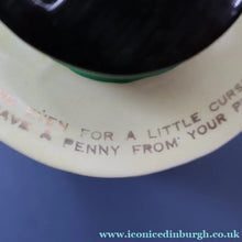 Load image into Gallery viewer, Quirky 1950s Coin Bank SWEAR BOX. Comical man with Two Expressive Faces
