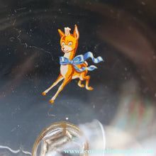 Load image into Gallery viewer, Random VINTAGE Babycham. One 1950s White Deer Logos and Two 1960s Prancing Deers - British Glass

