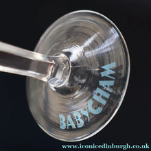Load image into Gallery viewer, Random VINTAGE Babycham. One 1950s White Deer Logos and Two 1960s Prancing Deers - British Glass
