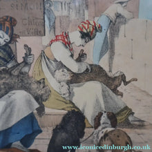 Load image into Gallery viewer, RARE 1820s Hand-Coloured Lithograph by J.J. Chalon. "Les Tondeuses de Chiens"

