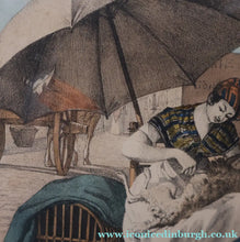 Load image into Gallery viewer, RARE 1820s Hand-Coloured Lithograph by J.J. Chalon. "Les Tondeuses de Chiens"
