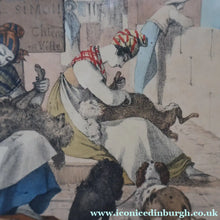 Load image into Gallery viewer, RARE 1820s Hand-Coloured Lithograph by J.J. Chalon. "Les Tondeuses de Chiens"

