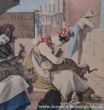 Load image into Gallery viewer, RARE 1820s Hand-Coloured Lithograph by J.J. Chalon. "Les Tondeuses de Chiens"
