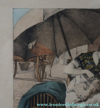 Load image into Gallery viewer, RARE 1820s Hand-Coloured Lithograph by J.J. Chalon. "Les Tondeuses de Chiens"
