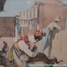 Load image into Gallery viewer, RARE 1820s Hand-Coloured Lithograph by J.J. Chalon. "Les Tondeuses de Chiens"
