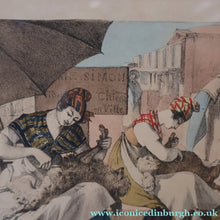 Load image into Gallery viewer, RARE 1820s Hand-Coloured Lithograph by J.J. Chalon. "Les Tondeuses de Chiens"
