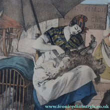 Load image into Gallery viewer, RARE 1820s Hand-Coloured Lithograph by J.J. Chalon. "Les Tondeuses de Chiens"
