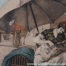 Load image into Gallery viewer, RARE 1820s Hand-Coloured Lithograph by J.J. Chalon. "Les Tondeuses de Chiens"
