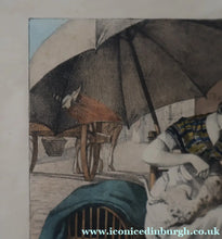 Load image into Gallery viewer, RARE 1820s Hand-Coloured Lithograph by J.J. Chalon. "Les Tondeuses de Chiens"

