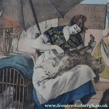 Load image into Gallery viewer, RARE 1820s Hand-Coloured Lithograph by J.J. Chalon. "Les Tondeuses de Chiens"
