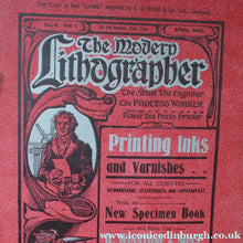 Load image into Gallery viewer, RARE 1905 ART MAGAZINE. The Modern Lithographer. Published London April 1905; Includes Genuine Art Nouveau Lithograph

