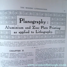 Load image into Gallery viewer, RARE 1905 ART MAGAZINE. The Modern Lithographer. Published London April 1905; Includes Genuine Art Nouveau Lithograph
