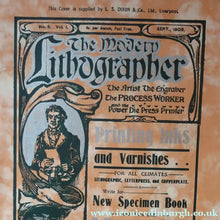 Load image into Gallery viewer, RARE 1905 ART MAGAZINE. The Modern Lithographer. Published London Sept 1905; Includes Genuine Art Nouveau Lithograph
