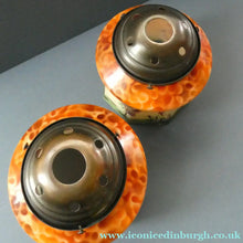 Load image into Gallery viewer, 1920s Art Deco Czech Glass Lamp with Oriental Motifs
