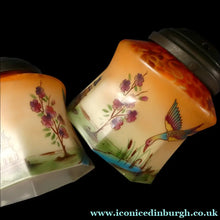 Load image into Gallery viewer, 1920s Art Deco Czech Glass Lamp with Oriental Motifs

