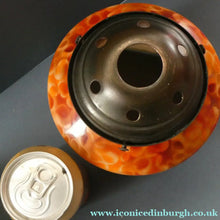 Load image into Gallery viewer, 1920s Art Deco Czech Glass Lamp with Oriental Motifs
