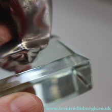 Load image into Gallery viewer, Rare 1920s ART DECO WMF Duck Inkwell on Faceted Clear Crystal Base 
